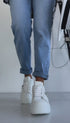Baltas botas "PASSWORD A006"